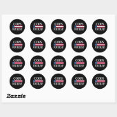Sticker Rond flics pour trump (Feuille)