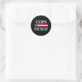 Sticker Rond flics pour trump (Sac)