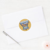 Sticker Rond Floatplane Aviation Adventure (Enveloppe)