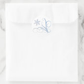 Sticker Rond Flocon de neige (Sac)
