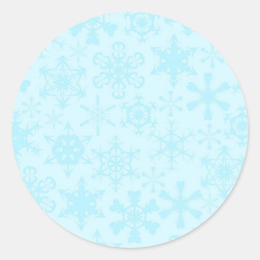 Sticker Rond Flocon de neige (Devant)