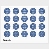 Sticker Rond Flocon De Neige Blanche De La Cuisine Cuisson De N (Feuille)