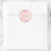 Sticker Rond Flocons de neige de pays des merveilles d'hiver Ro (Sac)