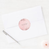 Sticker Rond Flocons de neige de pays des merveilles d'hiver Ro (Enveloppe)