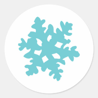Sticker Rond flocons de neige - flocons de neige