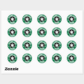 Sticker Rond flocons de neige larmes (Feuille)