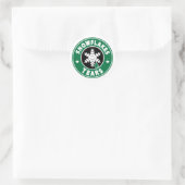 Sticker Rond flocons de neige larmes (Sac)
