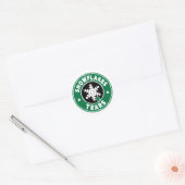 Sticker Rond flocons de neige larmes (Enveloppe)