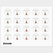 Sticker Rond Flocons de piment (Feuille)
