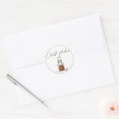 Sticker Rond Flocons de piment (Enveloppe)