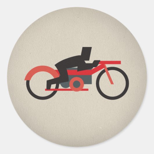 Sticker Rond FLomm Heroes : LETHERHED ! (Devant)