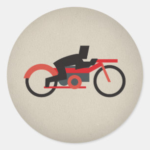 Sticker Rond FLomm Heroes : LETHERHED !