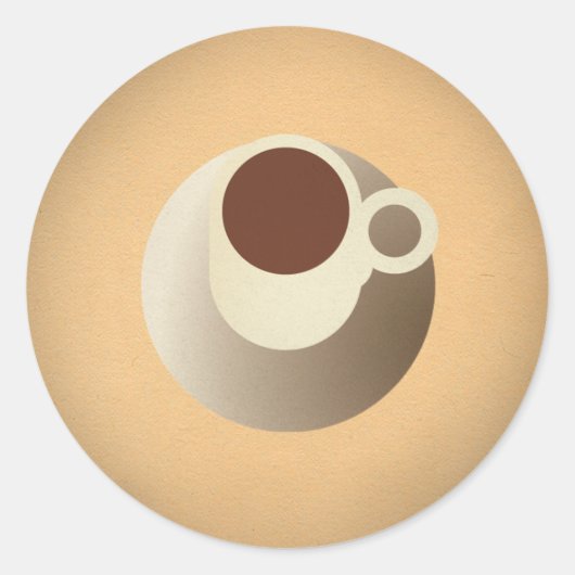 Sticker Rond FLomm Power Gib : ESPRESSO! (Devant)