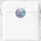Sticker Rond Floraison de chardon (Sac)