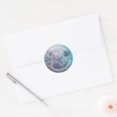 Sticker Rond Floraison de chardon (Enveloppe)