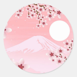 Sticker Rond Floraison hivernale