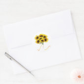 Sticker Rond Floral (Enveloppe)
