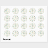 Sticker Rond Floral (Feuille)