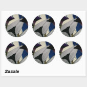 Sticker Rond Floral (Feuille)