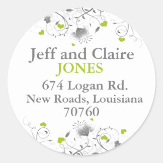 Sticker Rond Floral