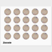 Sticker Rond Floral (Feuille)