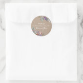 Sticker Rond Floral (Sac)