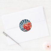 Sticker Rond Floral (Enveloppe)