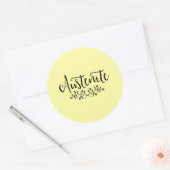 Sticker Rond Floral Austenite (Enveloppe)