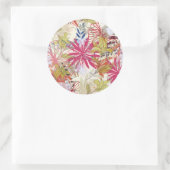 Sticker Rond Floral background 6 (Sac)