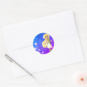 Sticker Rond Floral de Fairy (Enveloppe)