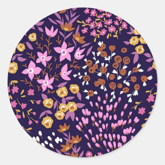 Sticker Rond Floral de New Home (Devant)
