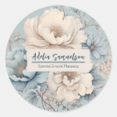 Sticker Rond  Floral Design Event Planner Promotional Business (Devant)