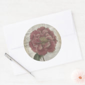 Sticker Rond Floral français III (Enveloppe)