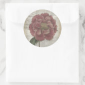 Sticker Rond Floral français III (Sac)