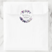 Sticker Rond Floral Halloween Crâne bébé brasse douche (Sac)