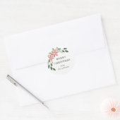 Sticker rond Floral Holiday (Enveloppe)