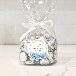 Sticker Rond Floral Islam Nikkah Wedding Favor