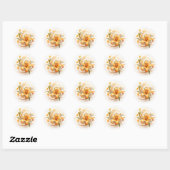 Sticker Rond Floral Lily (Feuille)