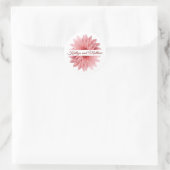 Sticker Rond Floral Mariage romantique (Sac)