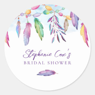 Sticker Rond Floral moderne