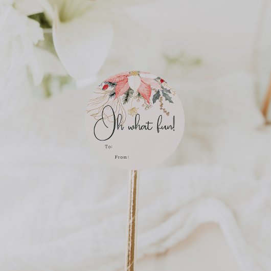 Sticker Rond Floral Moderne Oh Quel Amusant À Partir De Classic