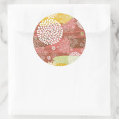 Sticker Rond Floral pattern 2 (Sac)