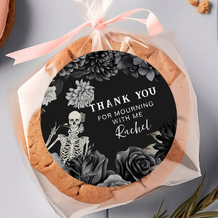 Sticker Rond Floral RIP Années 30e anniversaire