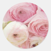 Sticker Rond Floral rose (Devant)