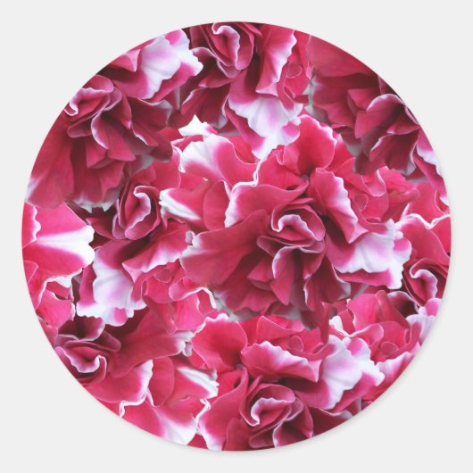 Sticker Rond Floral rouge (Devant)