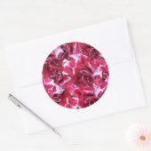 Sticker Rond Floral rouge (Enveloppe)