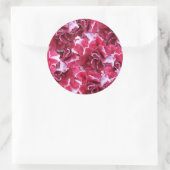 Sticker Rond Floral rouge (Sac)