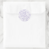 Sticker Rond Floral Trellis - Dusty Lavender (Sac)