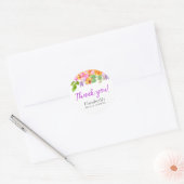Sticker Rond Floral Watercolour Boho Fall Bride Shower (Enveloppe)