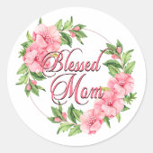 Sticker Rond Floral Wreath Béni Maman (Devant)